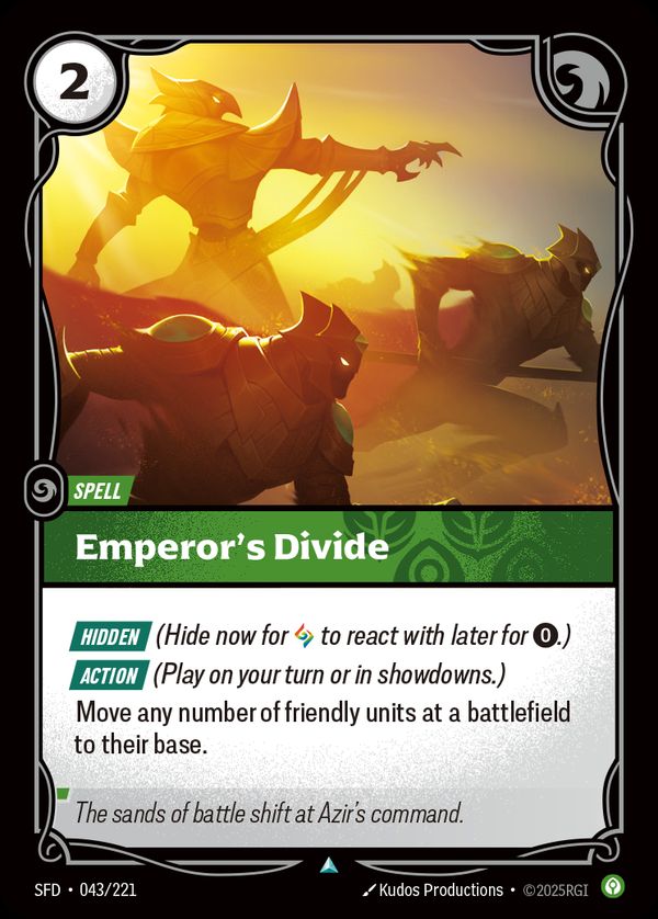 Emperor's Divide — Riftbound card