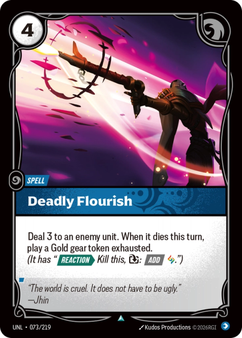 Deadly Flourish — Unleashed #073, art by Kudos Productions