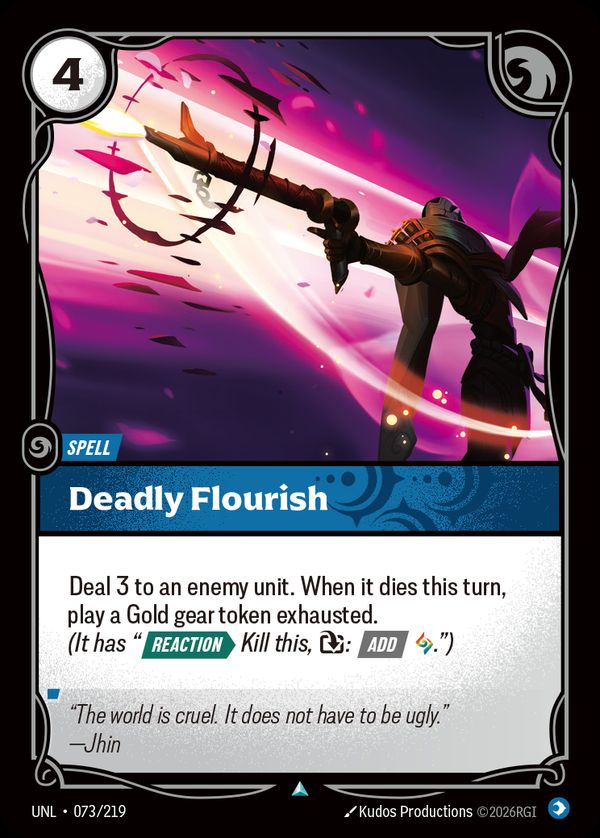 Deadly Flourish — Riftbound card