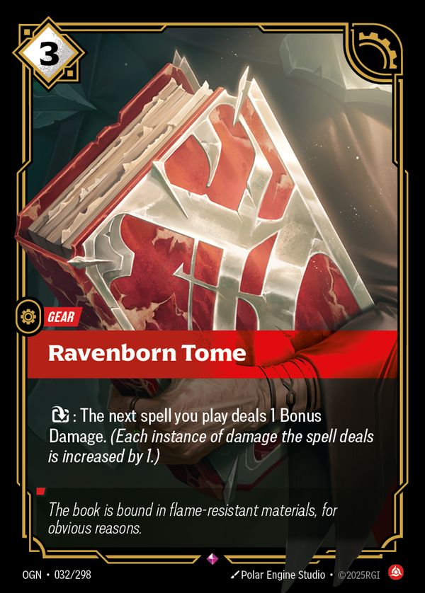 Ravenborn Tome — Riftbound card
