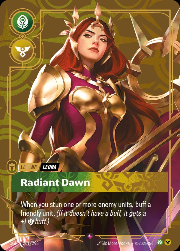 Leona, Radiant Dawn — Riftbound card