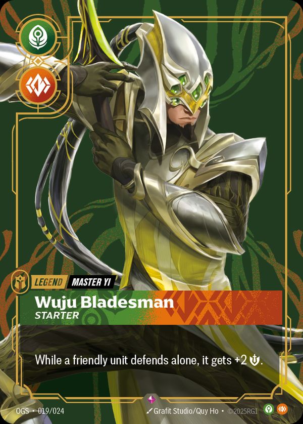 Master Yi, Wuju Bladesman (Starter) — Riftbound card