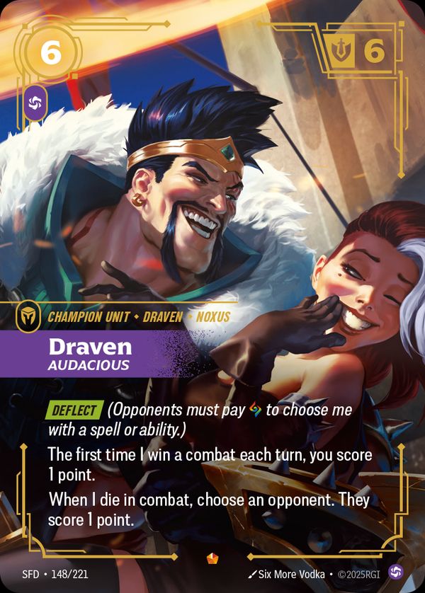 Draven, Audacious — Riftbound card