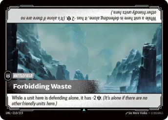 Forbidding Waste · UNL-210/219
