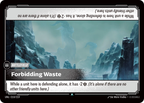 Forbidding Waste — Unleashed #210, art by Six More Vodka