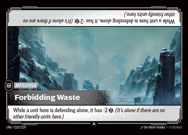 Forbidding Waste — Riftbound card