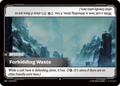 Forbidding Waste