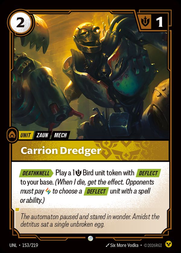 Carrion Dredger — Riftbound card