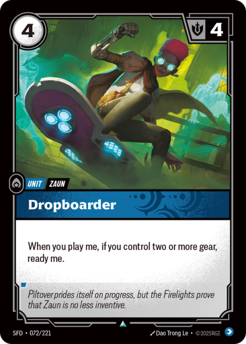 Dropboarder — Spiritforged #072, art by Dao Trong Le