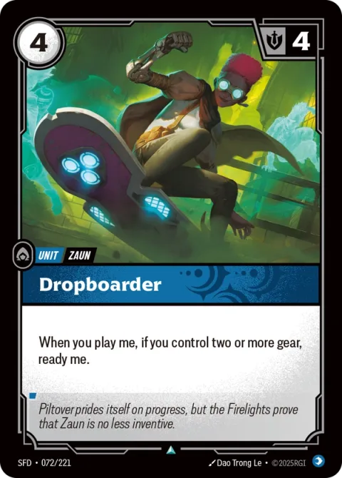 Dropboarder SFD-072 영어판 카드 이미지