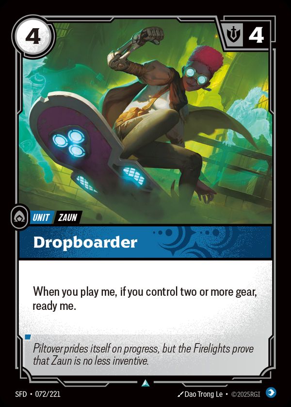 Dropboarder — Riftbound card