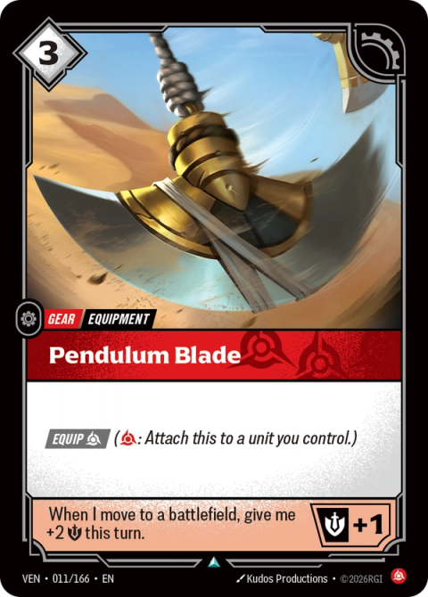 Pendulum Blade — Vendetta #011, art by Kudos Productions
