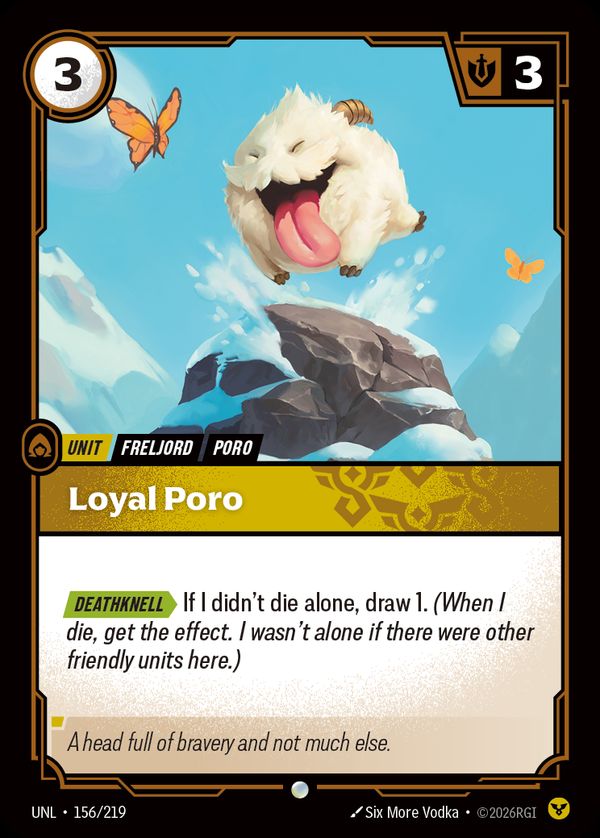 Loyal Poro — Riftbound card