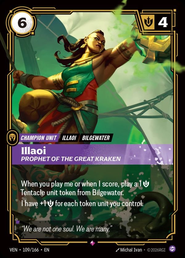 Illaoi, Prophet of the Great Kraken — Riftbound card