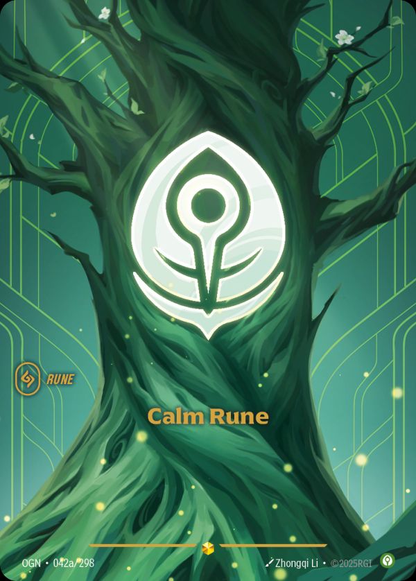 Calm Rune (Alternate Art) — Riftbound card