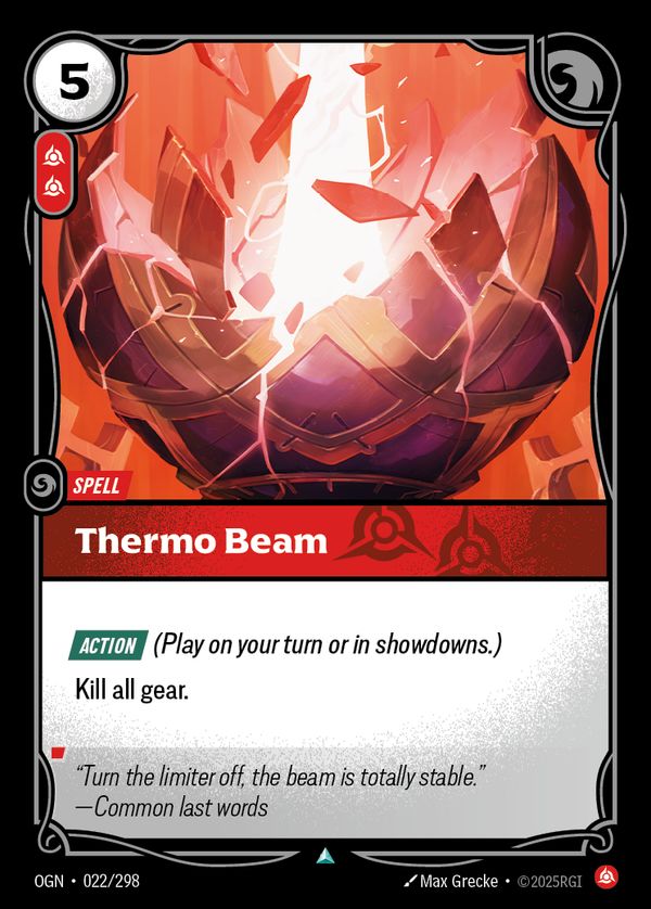 Thermo Beam — Riftbound card