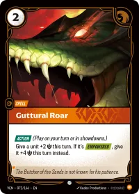 Guttural Roar, Vendetta