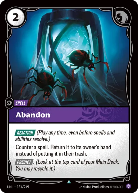 Abandon UNL-131 영어판 카드 이미지