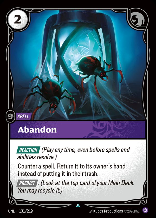 Abandon — Riftbound card