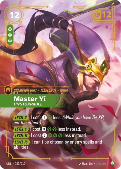 Master Yi - Unstoppable — Unleashed #059, art by Ziyan Lin