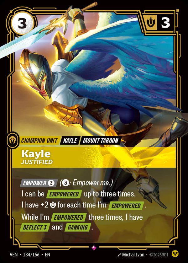 Kayle, Justified — Riftbound card