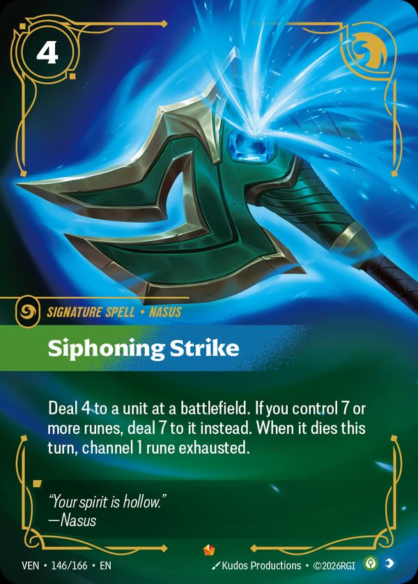 Siphoning Strike — Riftbound card