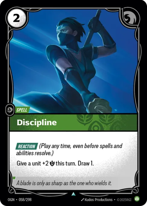 Discipline, OGN-058/298