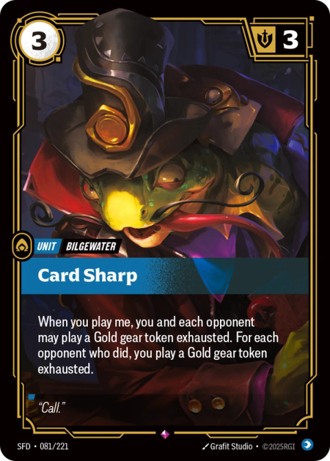 Card Sharp — Spiritforged #081, art by Grafit Studio