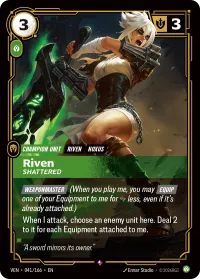 Riven, Shattered, Vendetta