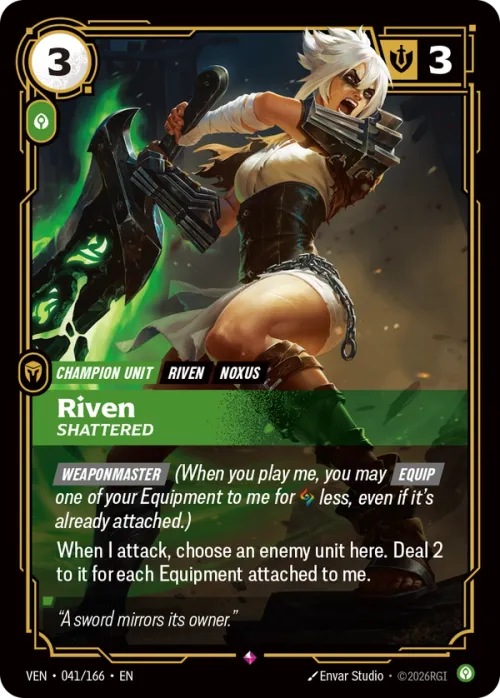 Riven, Shattered