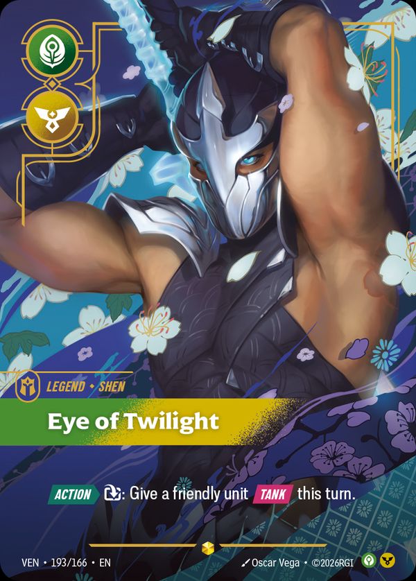 Shen, Eye of Twilight (Overnumbered) — Riftbound card