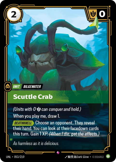 Scuttle Crab — Unleashed #053, art by 黯荧岛Dark Glow