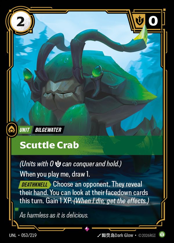 Scuttle Crab — Riftbound card