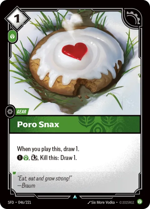 Poro Snax SFD-046 영어판 카드 이미지