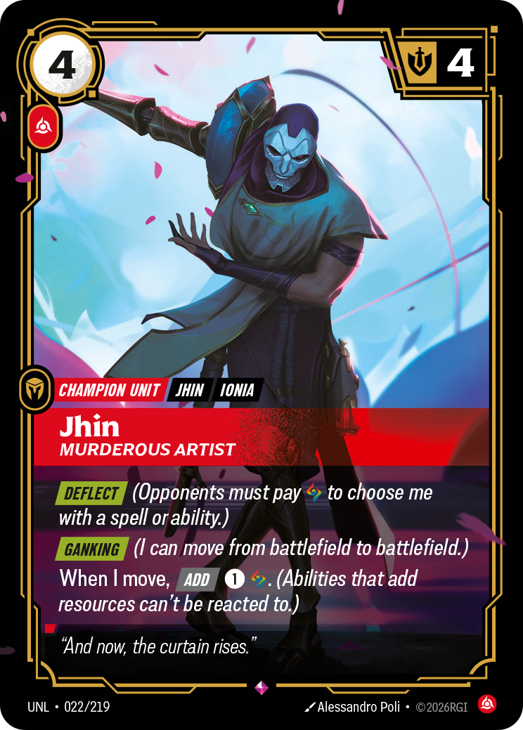 Jhin, Murderous Artist