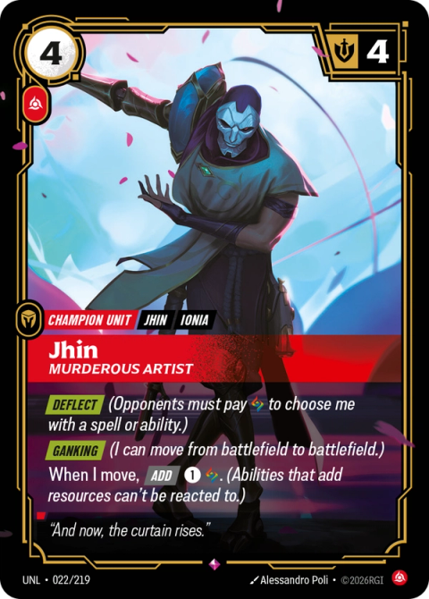 Jhin - Murderous Artist — Unleashed #022, art by Alessandro Poli