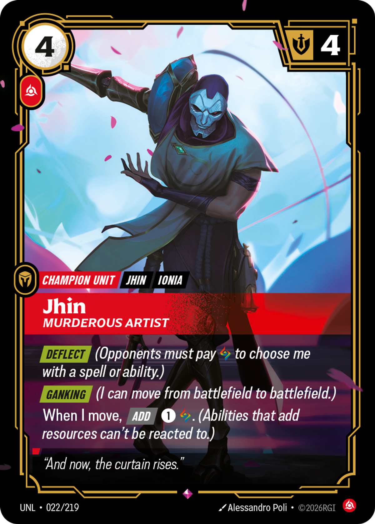 Jhin, Murderous Artist