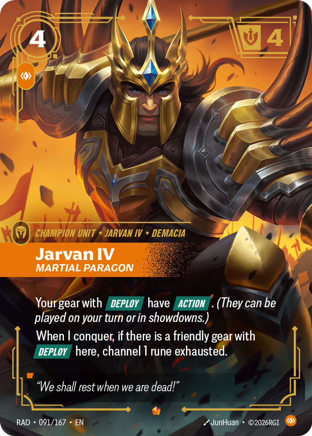 Jarvan IV, Martial Paragon