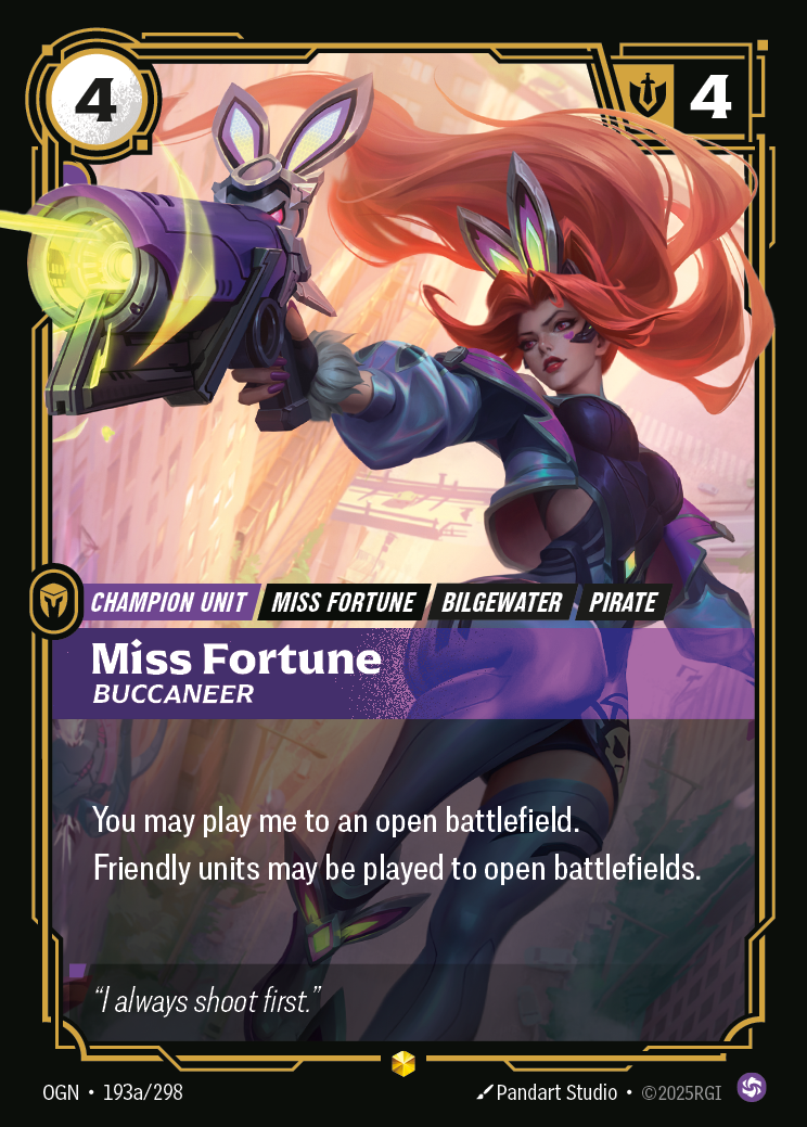 MISS FORTUNE, BUCCANEER