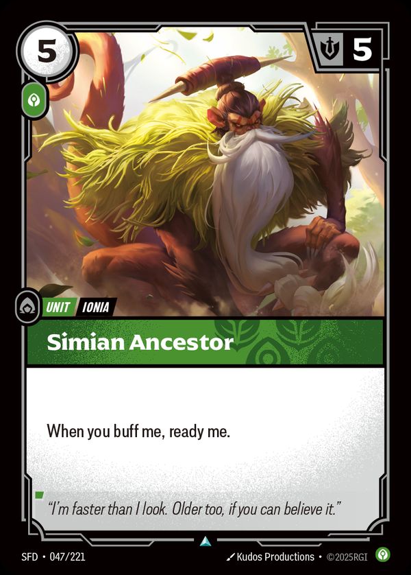 Simian Ancestor — Riftbound card