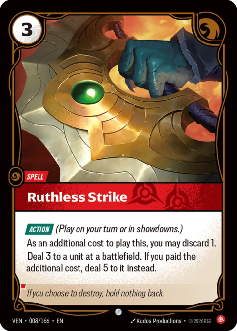 Ruthless Strike — Vendetta #008, art by Kudos Productions