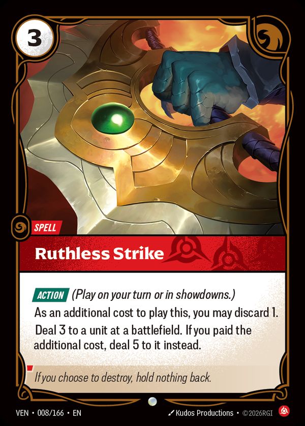 Ruthless Strike — Riftbound card
