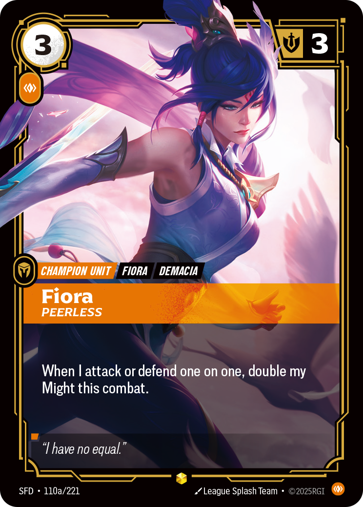 Fiora, Peerless