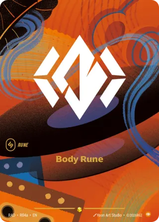 Body Rune — Riftbound Showcase card RAD R04A