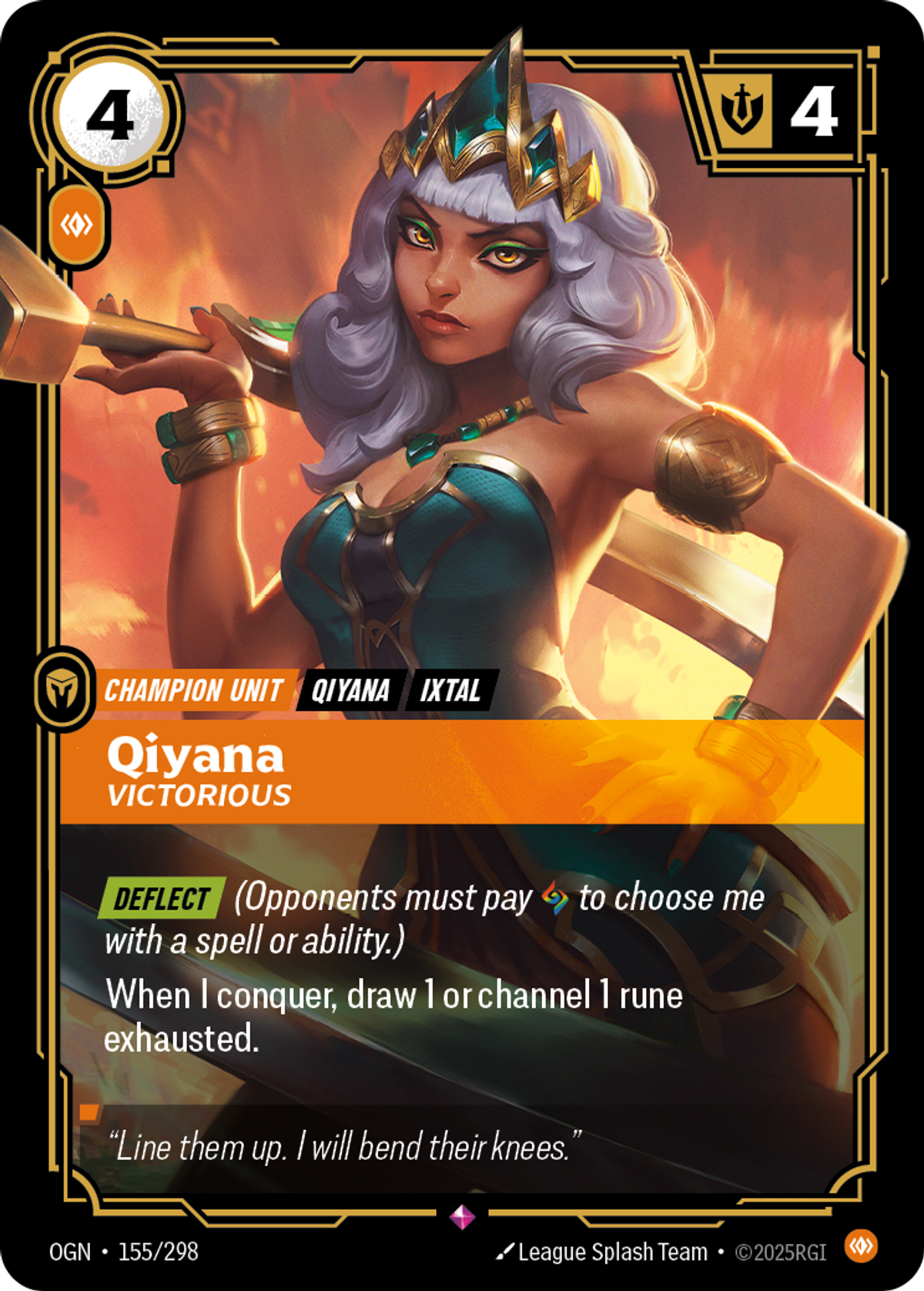 Qiyana, Victorious