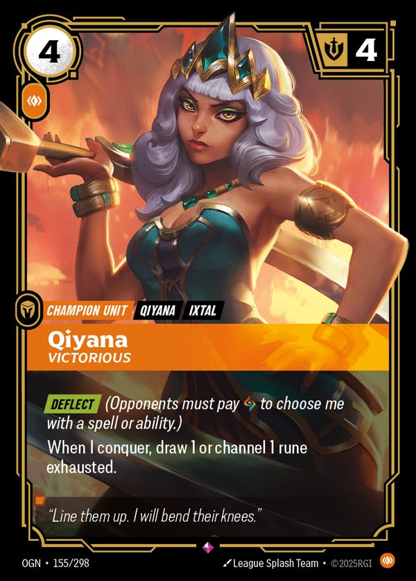 Qiyana, Victorious — Riftbound card