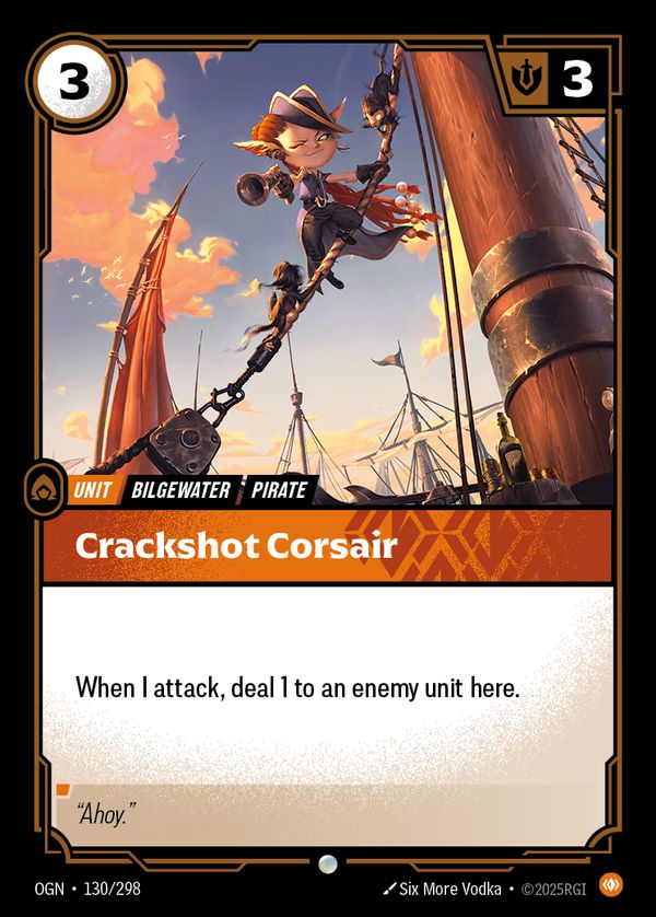 Crackshot Corsair — Riftbound card