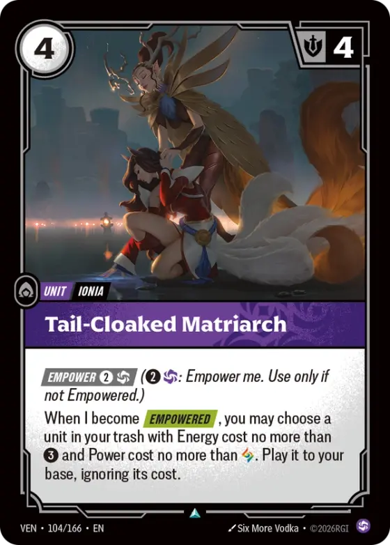 Tail-Cloaked Matriarch VEN-104 Standard printing