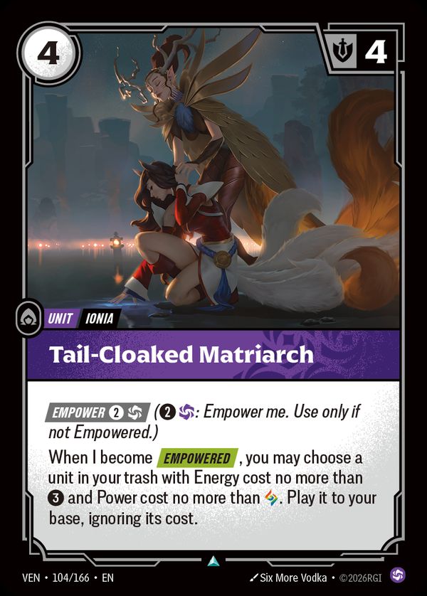 Tail-Cloaked Matriarch — Riftbound card