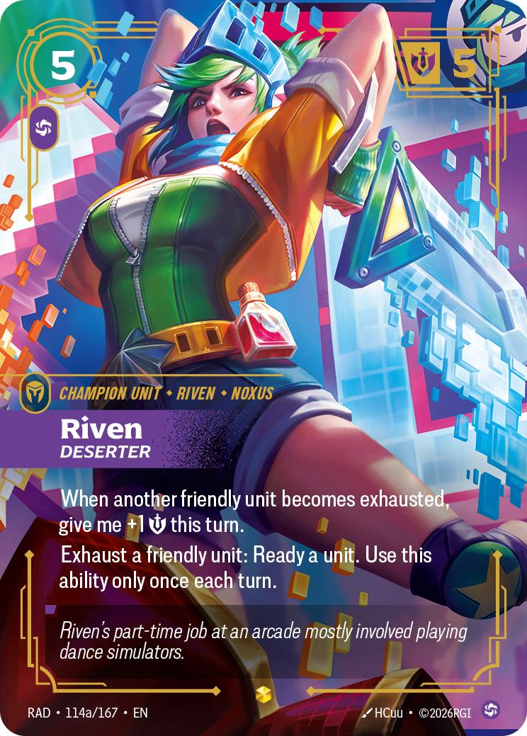 Riven, Deserter